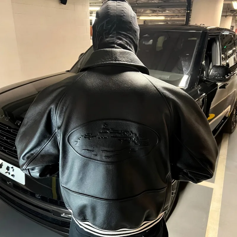 Correct version of CRTZ Alcatraz American street PU leather cotton jacket West Coast motorcycle short wide trendy jacket 15