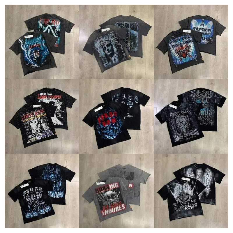 Rhinestone Washed Cotton T-Shirt