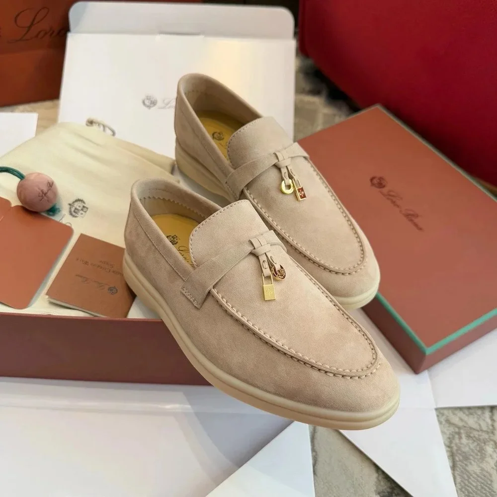 Loro Piana Summer Walk Suede Loafers