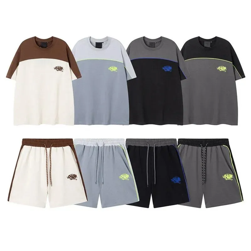 S-y-n-a 刺绣字母拼色休闲套装 (12)