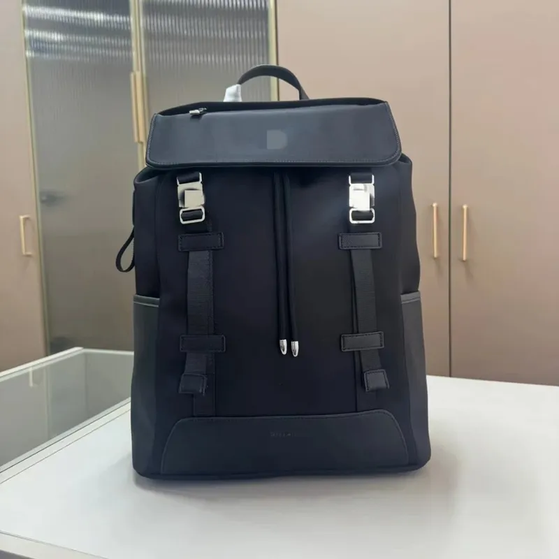 日默双肩包男大容量通勤电脑包15寸潮流休闲背包旅行大学生书包 (21)