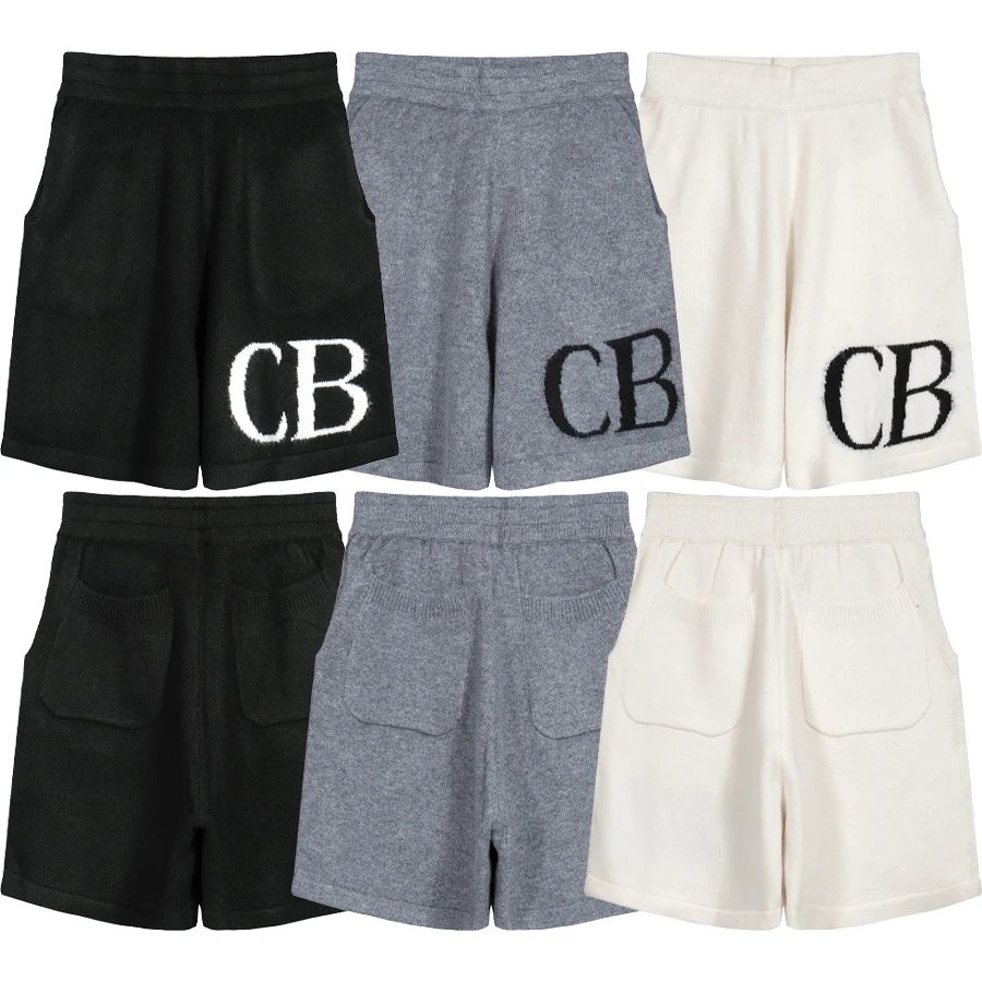 CB-Style Knit Logo Shorts