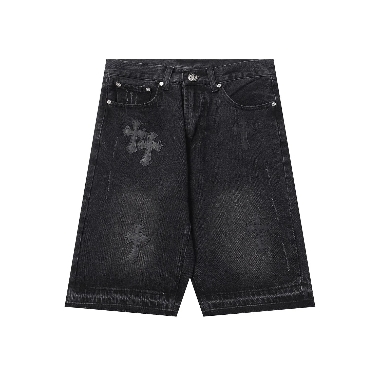 CH-Style Cross Denim Shorts