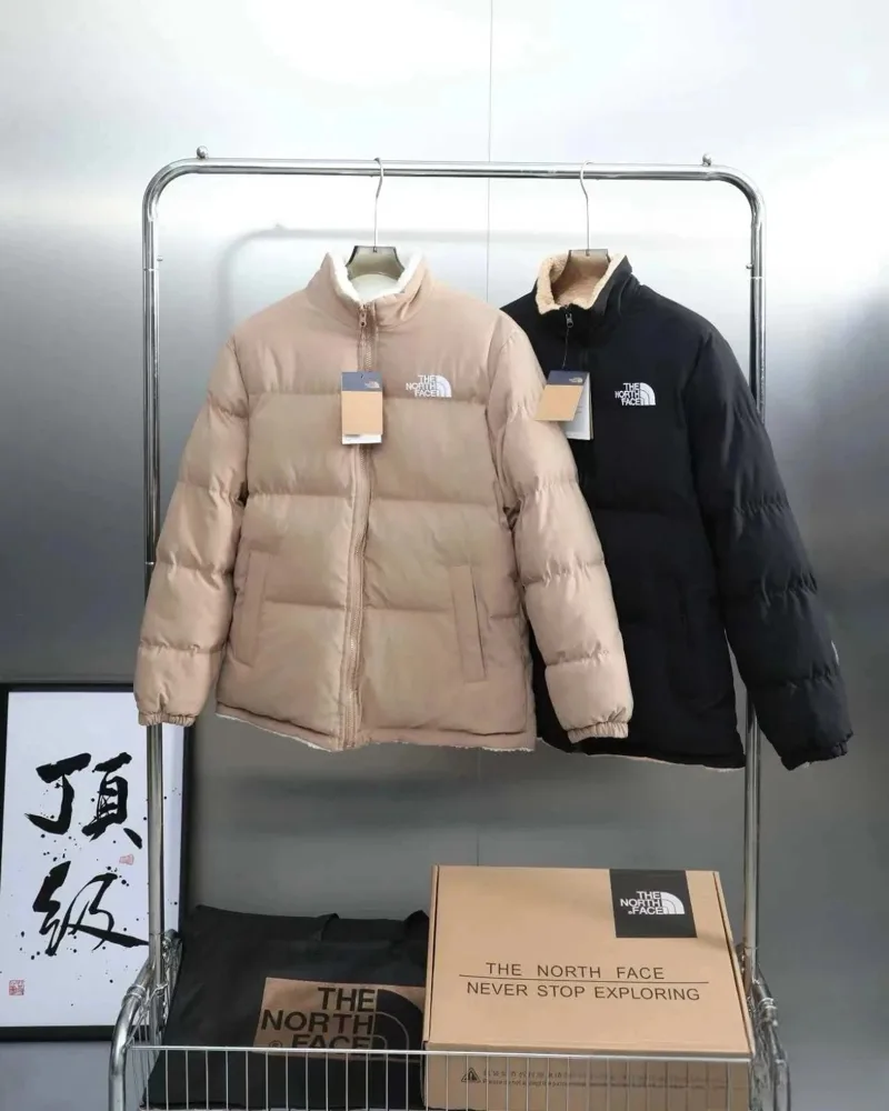 The North Face-Style Sherpa Collar Puffer