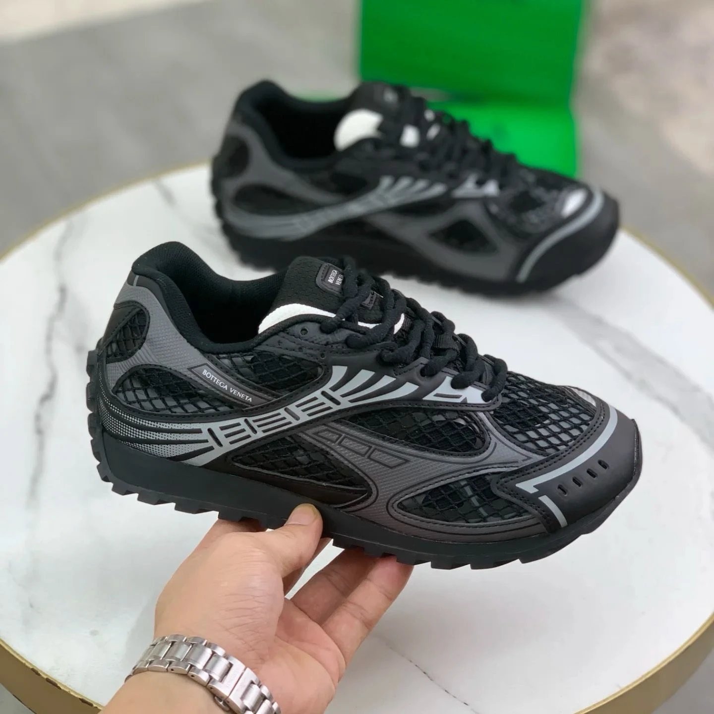 Retro Platform Mesh Sneakers