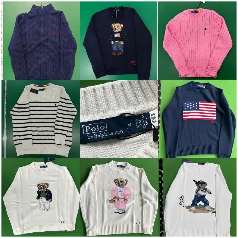 Polo Bear-Style Knit Sweater